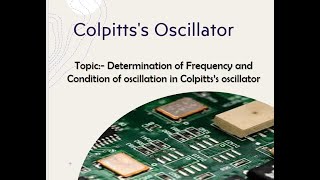 Colpitts Oscillator [upl. by Cacilia299]