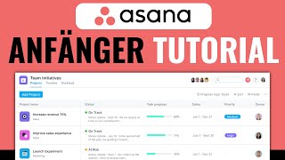 Asana Anfänger Tutorial  Full Guide 2024 DEUTSCH [upl. by Yotal]