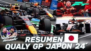 Un CHECO PEREZ ¡BRUTAL y MENSAJE a HORNER en RIDICULO STROLL–RESUMEN CLASIFICACION GP JAPON F1 2024 [upl. by Llerat65]