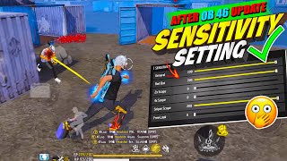 Best Sensitivity Setting For Headshot After Update⚙️ 2GB  3GB  4GB  6GB  8GB RAM  FREE FIRE [upl. by Cathlene]