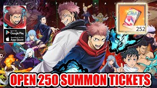 Jujutsu Awakening Gameplay  Open 250 Summon Tickets [upl. by Joon]