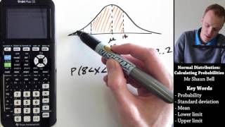 Normal Distribution Calculating Probabilities TI 84 Plus CE [upl. by Sussi]