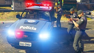 GTA V VIDA POLICIAL  CHOQUE INVADE BIQUEIRA NA FAVELA EP 267 [upl. by Lashond]