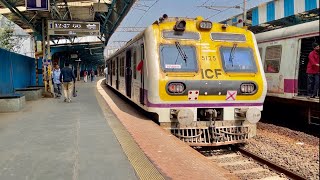 Cotton Green Railways Station Mumbai ll Mumbai Local Train Arrival and Departure mumbailocaltrain [upl. by Yelnik]