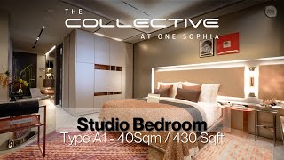 Singapore Showflat Tour  THE COLLECTIVE AT ONE SOPHIA I Studio Bedroom I OrangeTee AAG [upl. by Salb417]