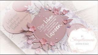 Wunderschöne Geburtstagskarte mit Stil selber basteln  DIY  Stampin Up  Stempelharmonie [upl. by Gennifer50]