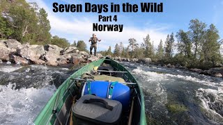 Wilderness Canoe Adventure  Part 4 Descending the River Røa in Norway White Water Rapids [upl. by Knighton805]