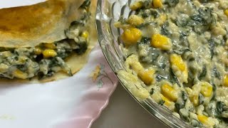 savoury crepes  spinach amp corn crepe [upl. by Acinnad]