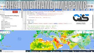 How to make Methane CH4 Map by Sentinel5 using Google Earth Engine  GEE Sentinel5CH4 GIS [upl. by Ezarra]