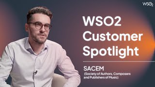 SACEM WSO2 Customer Spotlight [upl. by Yrohcaz]