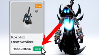 NEW KORBLOX DEATHWALKER 🤩 FREE KORBLOX CODES [upl. by Cobbie]