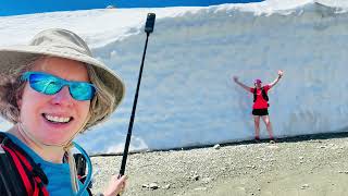 Whistler Peak Hike Snow Walls snowwalls [upl. by Alled601]