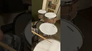 Tama 6 piece Imperialstar Natural Zebra Wood Modded w tube lugs and wood Hoops Video 1 [upl. by Shelden205]