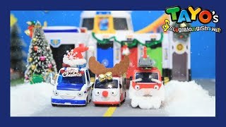 Tayo The brave cars and its Santas village l Tayos Sing Along Show 1 l Tayo the Little Bus [upl. by Rod573]