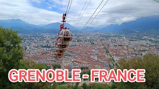 GRENOBLE  FRANCE  Walk through the city  on the French Alps  July 2023 [upl. by Ordnassela]