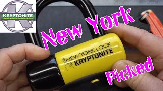 1445 Kryptonite New York Disc Detainer Bike Lock Picked [upl. by Ana]