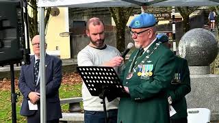 SERVICE OF REMEMBRANCE 10th November 2024 War Memorial Park Portlaoise [upl. by Spenser]