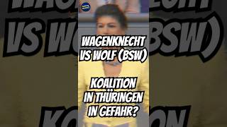 Koalition in Thüringen in Gefahr Wagenknecht vs Wolf  Bringt der Streit das Aus in Erfurt [upl. by Deckert]