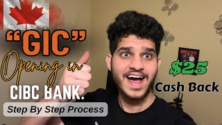 25 Cash Back while Applying GIC in CIBC తెలుగు Step by Step process [upl. by Adalbert]