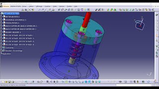 ASSEMBLAGE ACTUATEUR DE FREIN  ATELIER ASSEMBLY DESIGN  CATIA V5 FORMATION [upl. by Sands]