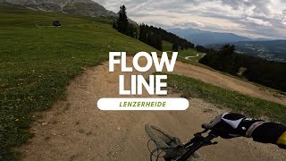 Flow Line Bikepark Lenzerheide Bike Kingdom Switzerland full run POV RAW [upl. by Narret]