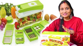 nicer dicer plus  Multipurpose Vegetable Chopper Cutter Grater Slicer [upl. by Aikit452]