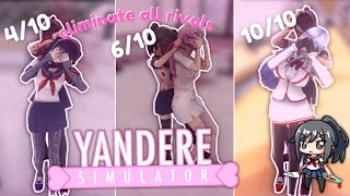 How to eliminate ALL the rivals  Yandere Simulator Mod ☆ [upl. by Nnylasor]