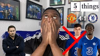 This Beating Was Overdue  5 Things We Learned From Manchester United 41 Chelsea carefreelewisg [upl. by Anreval]