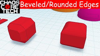 How to Bevel and Round Edges in Tinkercad [upl. by Serolod]