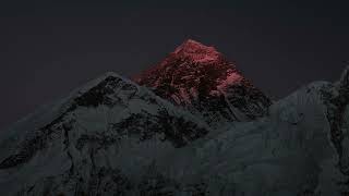 Time lapse of Mount Everest at sunset FREE STOCK VIDEO [upl. by Alhak]