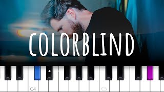 Mokita  colorblind piano tutorial [upl. by Akkinahs]