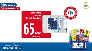 Carrefour Çift Katlı 6’lı Kağıt Havlu 65 TLADET [upl. by Occir]