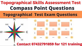 TfL topographical test Compass point questionsTopographical test exam questions example [upl. by Ylrebnik602]