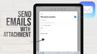 How to Send Email from iPad with Attachments tutorial [upl. by Muscolo]