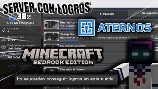 DESBLOQUEAR LOGROS en un mundo de ATERNOS quotMinecraft Bedrockquot  El Estreinch [upl. by Norrv55]