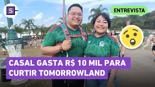 Com viagem de 9 horas casal mexicano gasta R 10 mil para curtir Tomorrowland [upl. by Straus]