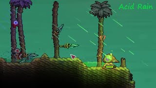 Acid Rain Event at the Sulphurous Sea Tier 1  Terraria [upl. by Eltsryk]