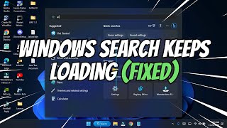 How to Fix Windows Search Bar Keeps Loading [upl. by Kciderf641]