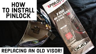 How to Install PINLOCK  Replacing an old Visor  HJC FGST [upl. by Merna486]