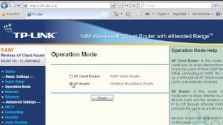 Configuracion Router tplink Modelo TLWR543G [upl. by Nelon]