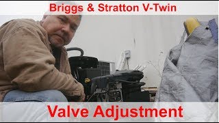 How to Adjust Valves on a Briggs amp Stratton VTwin [upl. by Zina949]