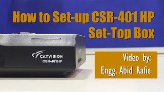 Catvision CSR401 HP SetTop Box Setup Guide  WiFi [upl. by Solhcin]