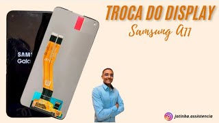 Troca do Display Samsung A11  desmontagem passo a passo [upl. by Ettesyl168]