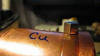 Magnet levitation on copper pipe [upl. by Ahtan]