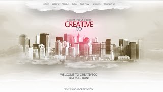 How To Make A Single Page Web Design In Photoshop [upl. by Marpet]