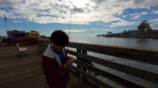 Grand Line Dreams  Fishing At Capitola Wharf pierfishing montereybay california [upl. by Ellessig]