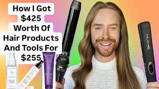 How I got 425 worth of professional hair products and tools for only 255 ￼ [upl. by Ellebana]