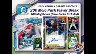 2024 Bowman Chrome 200 MOJO PACK PLAYER Break 2 eBay 101724 [upl. by Kieffer881]