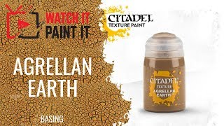 Basing  Citadels TextureTechnical Paint  Agrellan Earth [upl. by Innep902]