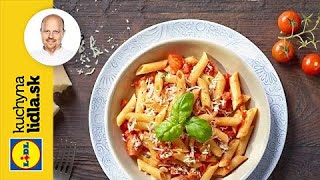 Penne s paradajkovou omáčkou a syrom Grana Padano  Roman Paulus  Kuchyňa Lidla [upl. by Garratt]